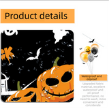 3-Pack Orange Halloween Tablecloth Waterproof PEVA - 274x137cm  Party Table Cover with Pumpkin Ghost Print, Oil Resistant Decor for Kids Dinner and Home Decoration