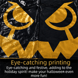 3-pairs Green Halloween Leaf Bags - 24x30 Inch  Leaf Sacks for Outdoor Fall Decorations, Party Favors, and Trick or Treat - Heavy Duty PE Plastic with Twist Ties