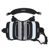 Black Dog Backpack Harness for Medium to Large Dogs - Tactical Vest with Saddlebags, Water-Repellent Oxford & Breathable Mesh - Reflective Outdoor Hiking Pack, Adjustable Chest Girth 65-93cm