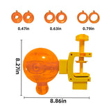 Interactive Pet Food Puzzle Toy - 360 Degree Rotating Treat Dispenser Ball - Adjustable Kibble Feeder for Cats & Dogs, Slow Eating Training, Mental Stimulation