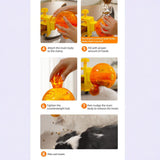 Interactive Pet Food Puzzle Toy - 360 Degree Rotating Treat Dispenser Ball - Adjustable Kibble Feeder for Cats & Dogs, Slow Eating Training, Mental Stimulation
