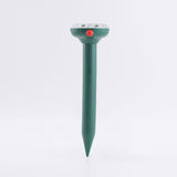 Green Solar Snake and Rodent Repeller 4 Pack - 25cm Solar Powered Ground Stakes with Sonic Vibration, IPX4 Rain Resistance for Gardens, Lawns and Outdoor Areas