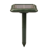 1 PCS Solar Snake and Rodent Repeller Ground Stake - Solar Powered Vibration and Buzzer Animal Deterrent with USB Charging Port for Gardens, Lawns and Outdoor Areas