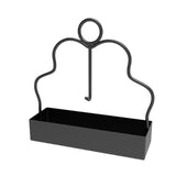 2 PCS Black Metal Mosquito Coil Holder Stand - 15 cm Black Iron Hanging Coil Rack with Deep Ash Catcher Tray and Carry Ring for Patio, Garden, Camping and Outdoor Use