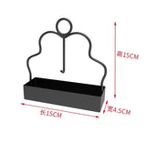 2 PCS Green Metal Mosquito Coil Holder Stand - 15 cm Black Iron Hanging Coil Rack with Deep Ash Catcher Tray and Carry Ring for Patio, Garden, Camping and Outdoor Use