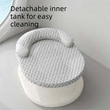 Breathable Cooling Pet Bed - 60 x 40 cm Washable Cat and Dog Summer Sleeping Mat with Removable Bolster, Cooling Fabric Surface and Non-Slip Base