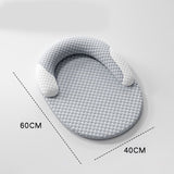 Breathable Cooling Pet Bed - 60 x 40 cm Washable Cat and Dog Summer Sleeping Mat with Removable Bolster, Cooling Fabric Surface and Non-Slip Base