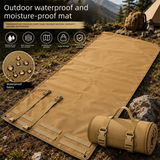 Green Waterproof Camping Ground Mat  200 x 75 cm High Density Oxford Fabric, Roll Up Portable Moisture Resistant Outdoor Mat for Camping, Picnics and Training