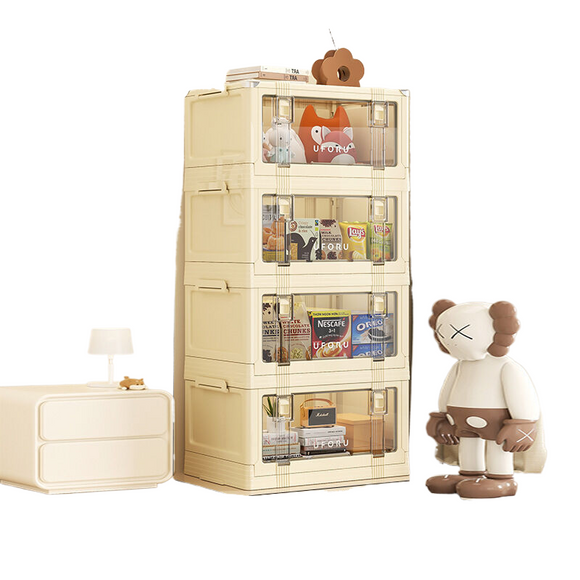 NNEDSZ Vintage Folding Storage Box Large 4-Layer