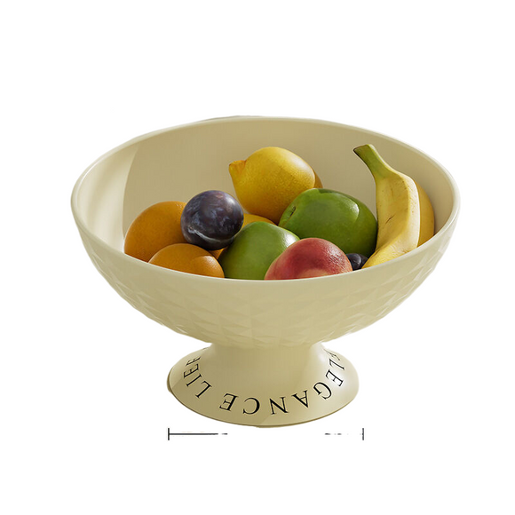 NNEDSZ Diamond Fruit Plate Cream White 25.8/12.8x13.5cm