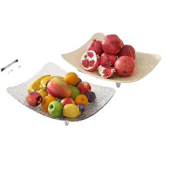 NNEDSZ Two water ripple trays with transparent and cream white 32 * 25 * 6cm