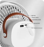 NNEDSZ White Portable Outdoor Tripod Fan – USB Rechargeable Camping Fan with Remote Control, Folding & Adjustable for Outdoor Activities and Travel