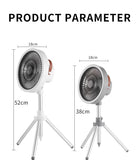 NNEDSZ White Portable Outdoor Tripod Fan – USB Rechargeable Camping Fan with Remote Control, Folding & Adjustable for Outdoor Activities and Travel