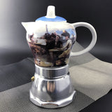 NNEDSZ Afternoon Tea Vintage Porcelain Ceramic Italian Stove Top Espresso Coffee Maker 3-4Cups 200ml