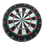 NNEDSZ Durable Part  Printing 18" Two Side Dart Board+6 Darts Steel Wire Inlay