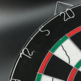 NNEDSZ Durable Part  Printing 18" Two Side Dart Board+6 Darts Steel Wire Inlay