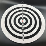 NNEDSZ Durable Part  Printing 18" Two Side Dart Board+6 Darts Steel Wire Inlay