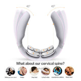 NNEDSZ Pink 6 Heads Relax remote control AI Voice Broadcast Neck Massager Electric Chargable
