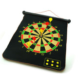 NNEDSZ 17" Magnetic Rollup Dart Board 6 Darts Large Double Side Dartboard Game