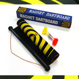 NNEDSZ 17" Magnetic Rollup Dart Board 6 Darts Large Double Side Dartboard Game