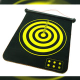 NNEDSZ 17" Magnetic Rollup Dart Board 6 Darts Large Double Side Dartboard Game