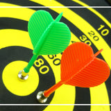 NNEDSZ 17" Magnetic Rollup Dart Board 6 Darts Large Double Side Dartboard Game