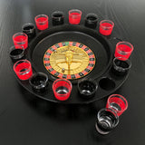 NNEDSZ Wine Game Shot Drinking Roulette Set with Casino Spin Glass Shot Party Bar Game