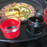 NNEDSZ Wine Game Shot Drinking Roulette Set with Casino Spin Glass Shot Party Bar Game