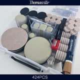 NNEDSZ Thomasville Floor Surface Protection Kit 424 Pieces Felts Bumpers Sliders Grips