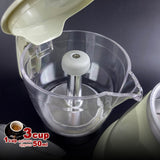 NNEDSZ Latest Styles Electric Aluminum Espresso Moka Coffee Maker 3cups Italian Classic - Cream