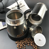 NNEDSZ Electric Espresso Moka Coffee Maker 4Cups Stainless Steel Italian Classic AU STOCK
