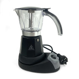 NNEDSZ Black Electric Moka Coffee Maker Espresso Machine Italian Classic 6 Cups Auto Power