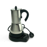 NNEDSZ Electric Espresso Moka Coffee Make 6Cups Stainless Steel Italian Classic AU STOCK