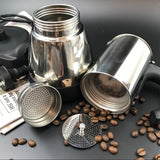 NNEDSZ Electric Espresso Moka Coffee Make 6Cups Stainless Steel Italian Classic AU STOCK