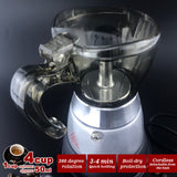 NNEDSZ High Pressure Electric Moka Coffee Maker/Cafeteria Espresso 4Cup PC & Aluminum Moka Coffee Pot