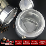 NNEDSZ High Pressure Electric Moka Coffee Maker/Cafeteria Espresso 4Cup PC & Aluminum Moka Coffee Pot