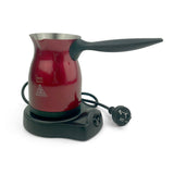 NNEDSZ Red Electric Turkish Greek Arabic Coffee Maker Pot Automatic Sensor Anti Overflow