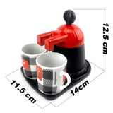 NNEDSZ Red Mini Expresso 2Cups Ceramics Coffee Maker Moka Coffee Maker Italian Classic