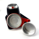 NNEDSZ Red Mini Expresso 2Cups Ceramics Coffee Maker Moka Coffee Maker Italian Classic