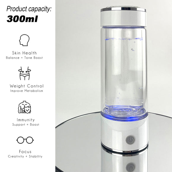 NNEDSZ 300ml H2 Hydrogen Water Bottle Alkaline Ionizer High compatibility AU