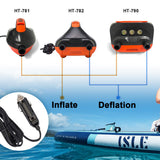 NNEDSZ Electric & Battery Powered  HT-790 High Pressure SUP Electric Air Pump 12V DC Paddle Board 16/20PSI Auto-Off