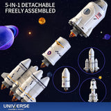 NNEDSZ Simple packaging 5in1 Shuttle Rocket Space Toy Projection For 3+Kids 2Astronauts Launcher Lamp AU