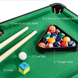 NNEDSZ Wooden Mini Snooker Tables Billiards Game Pool Table Set Toy Extra Size For Kids