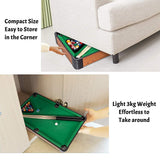 NNEDSZ Wooden Mini Snooker Tables Billiards Game Pool Table Set Toy Extra Size For Kids
