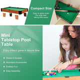 NNEDSZ Wooden Mini Snooker Tables Billiards Game Pool Table Set Toy Extra Size For Kids
