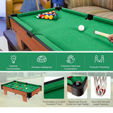 NNEDSZ Wooden Mini Snooker Tables Billiards Game Pool Table Set Toy Extra Size For Kids