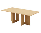 NNEDSZ Oak Melamine Dining Table 8 Seater