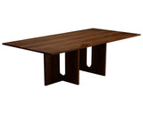 NNEDSZ Walnut Melamine Dining Table 8 Seater