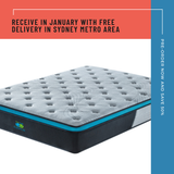 NNEDSZ King Size 28cm GelZone Pocket Spring Mattress