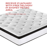 NNEDSZ Queen Size 30cmMemoryZone Pocket Spring Mattress